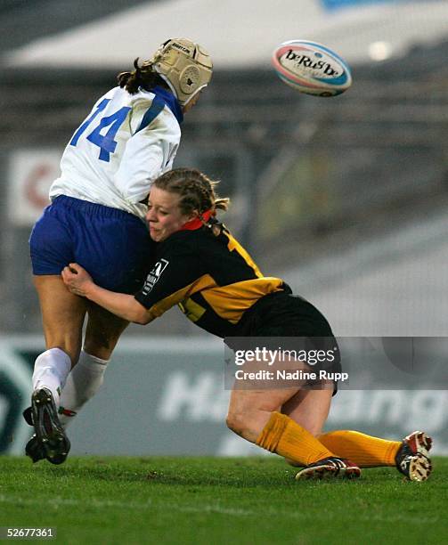 Hamburg, 07.04.05; Deutschland - Italien ; Elisa FACCHINI/ITA, Freia MICHAU/GER