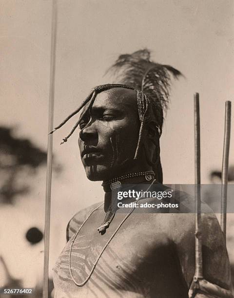 Warrior of the Meru people . In 1930.