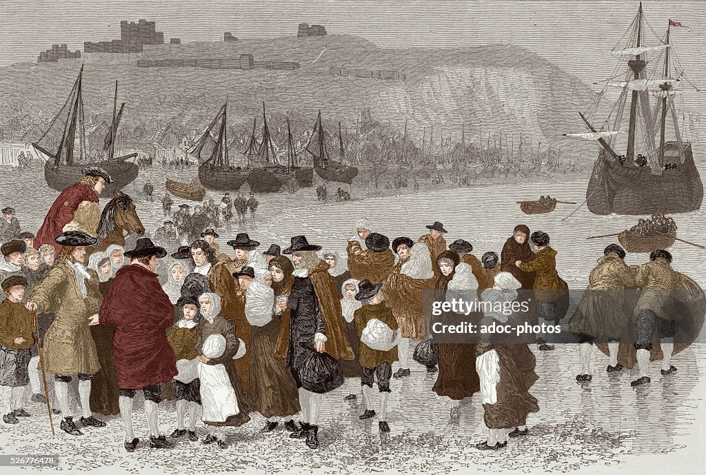 French Huguenots arriving in Dover