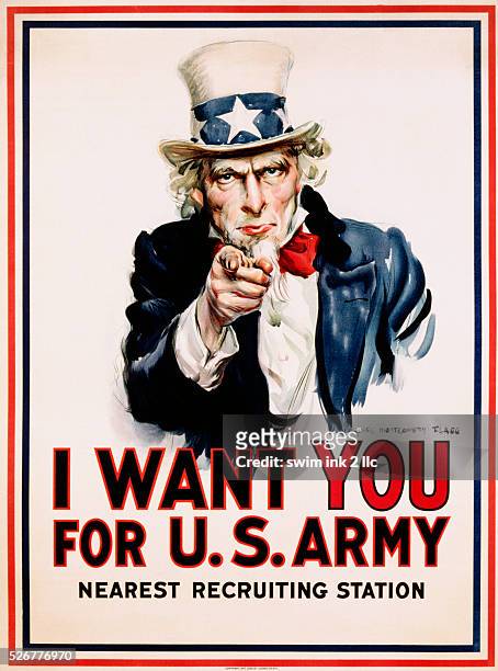 Want You for the U.S. Army Recruitment Poster by James Montgomery Flagg