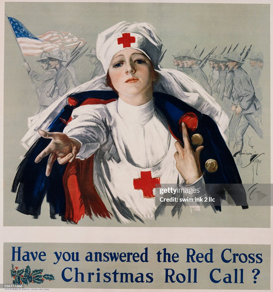 Have You Answered the Red Cross Christmas Roll Call? Poster by Harrison Fisher