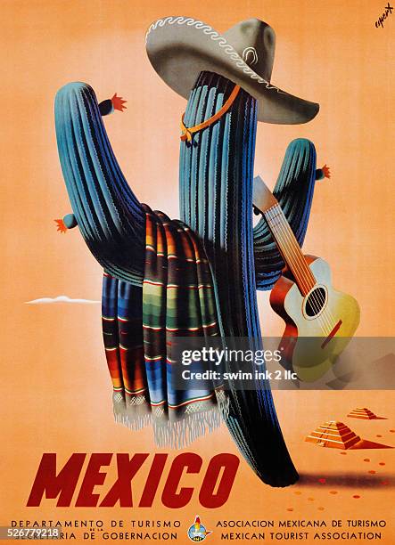 Mexico Travel Advertisement Poster by Espert