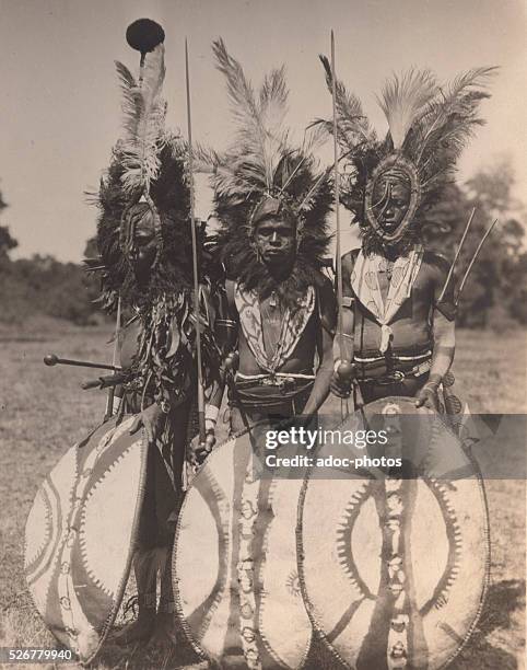 Meru Force Warriors of the Meru people . In 1930. News Photo - Getty Images