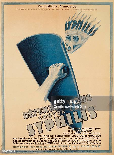 Defendez-Vous Contre La Syphilis Poster