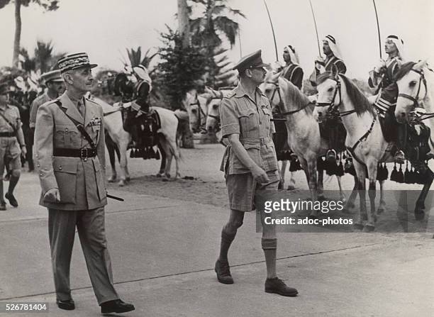 World War II. Syria–Lebanon Campaign. Georges Catroux and the duke of Gloucester in Beirut . In July 1941.
