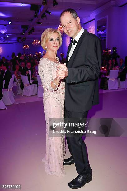 Liz Mohn and Christoph Mohn attend the Rosenball 2016 on April 30 in Berlin, Germany.