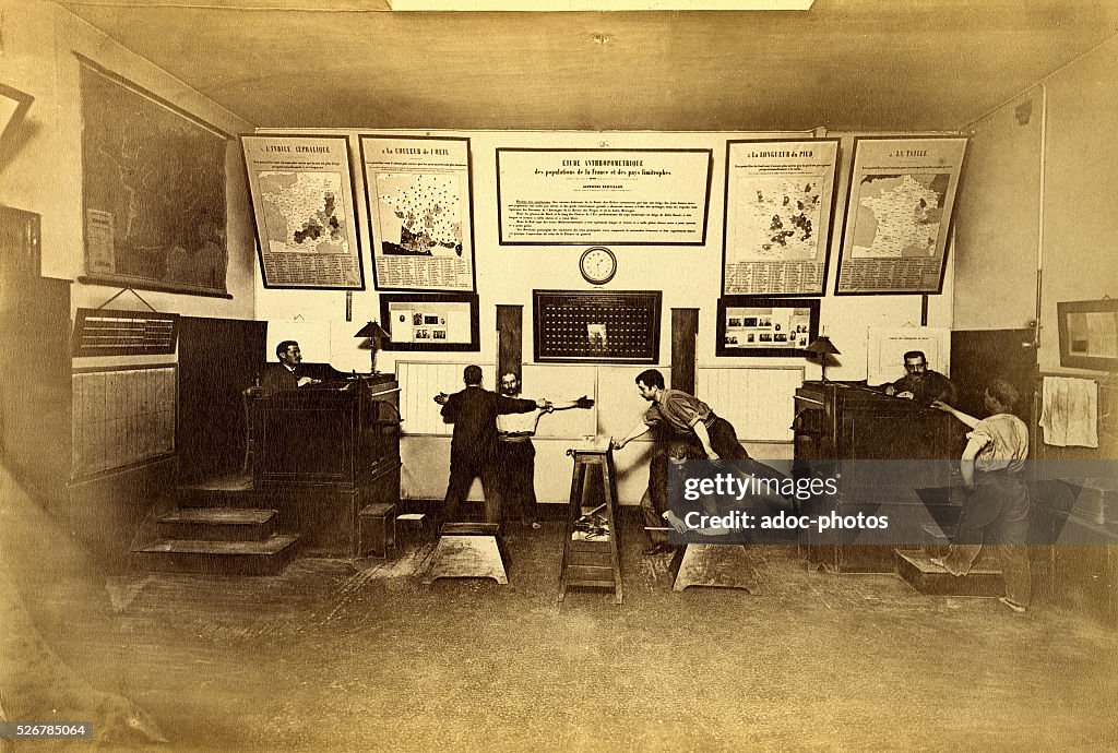 Bertillon System.drawing Anthropometric system of Alphonse Bertillon. The room in which... News ...