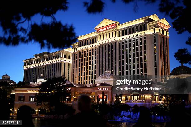 Caesars Palace Hotel sits along Las Vegas Blvd, along the strip in Las Vegas, NV on Wednesday, April 30, 2014.The Las Vegas Convention and Visitors...