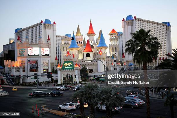 The Excalibur Hotel sits along Las Vegas Blvd, along the strip in Las Vegas, NV on Wednesday, April 30, 2014.The Las Vegas Convention and Visitors...
