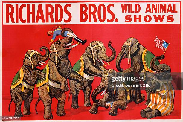 Richards Bros. Wild Animal Shows Poster