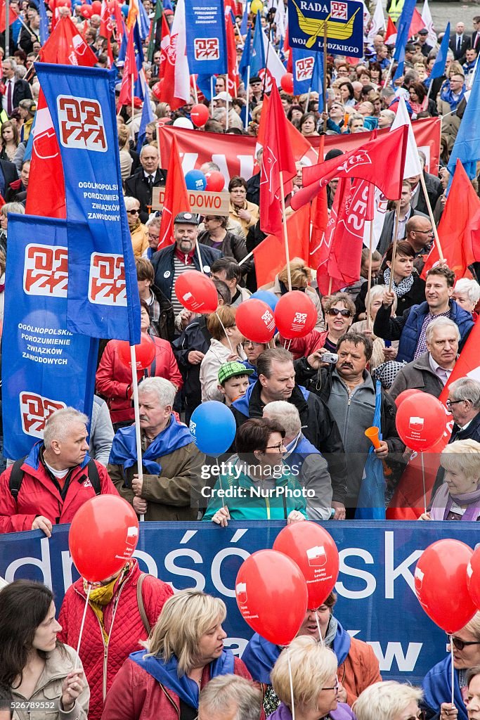International Workers' Day parade in Warsaw