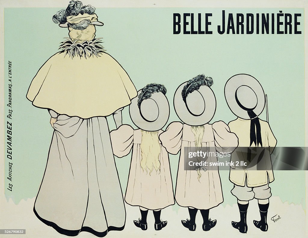 Belle Jardiniere Clothing Advertisement Poster by Fernand Fernel