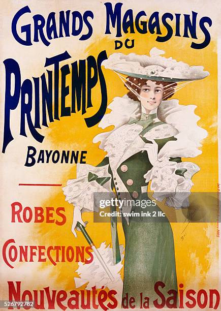 Grands Magasins du Printemps Bayonne Fashion Poster by Alfred Choubrac