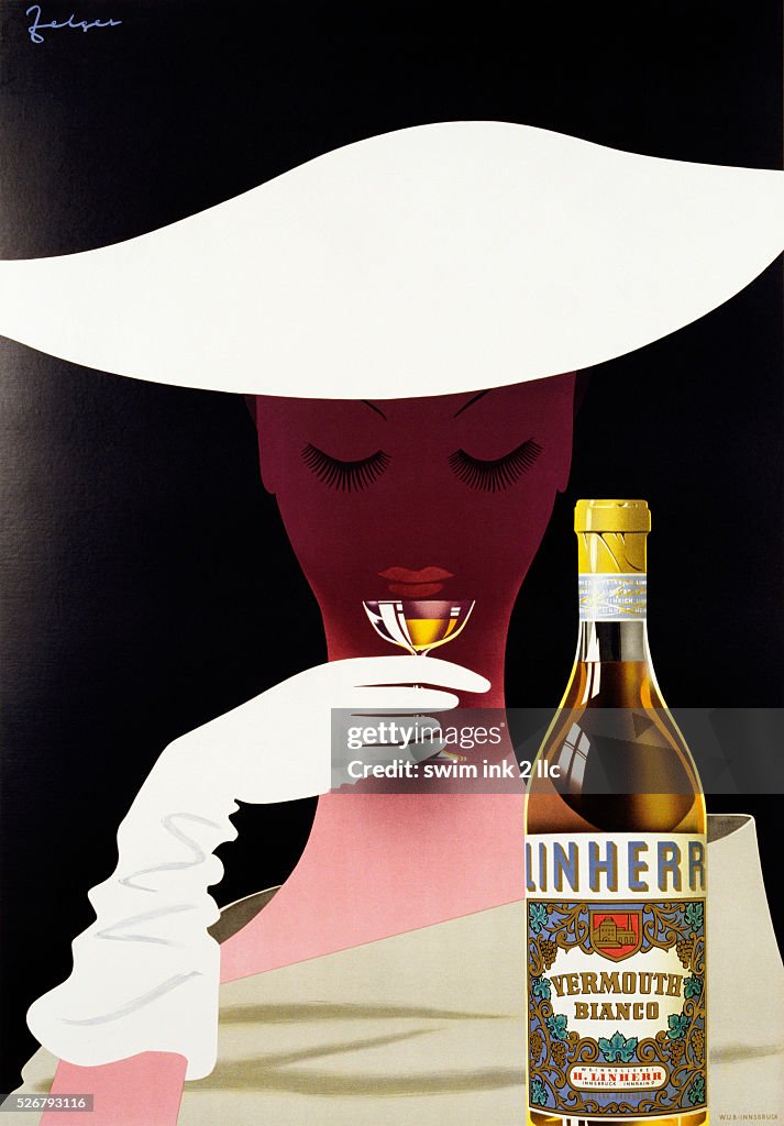 Linherr Vermouth Poster by Arthur Zelger