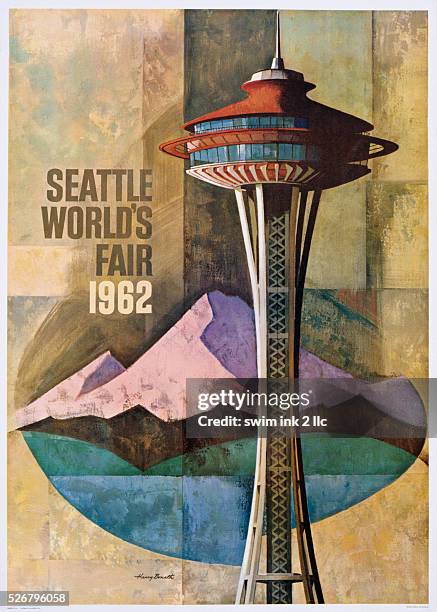 Seattle World's Fair 1962 Poster by Harry Bonath