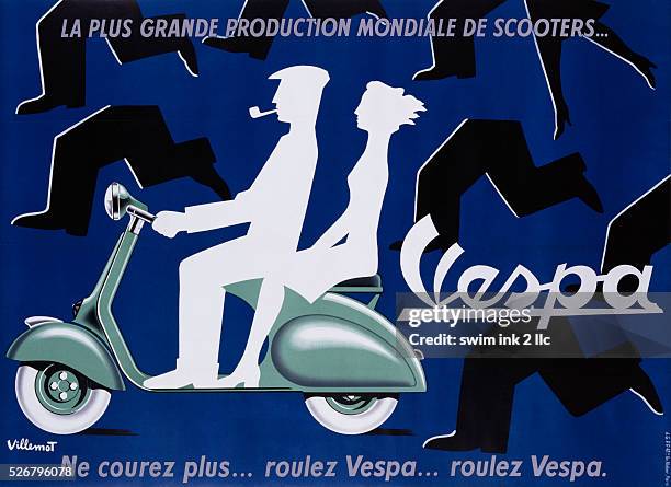 Vespa Poster by Bernard Villemot