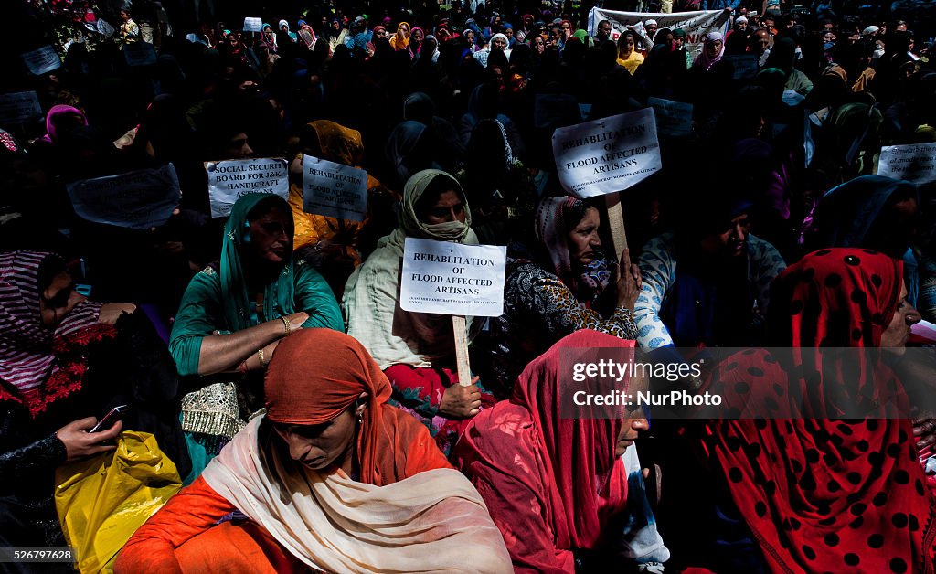 Protest Demonstration On International Labour Day In Kashmir