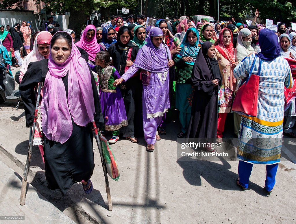 Protest Demonstration On International Labour Day In Kashmir