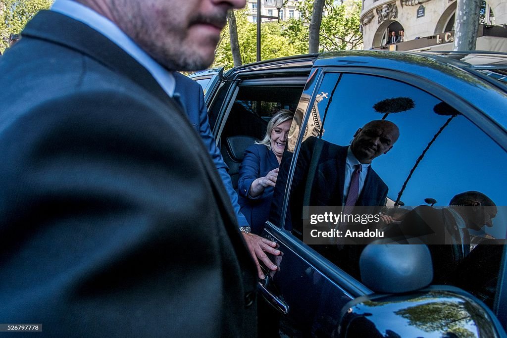 Front National's leader Le Pen on May Day celebrations in Paris