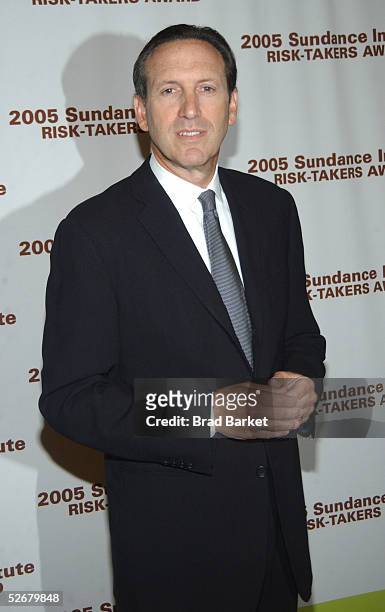 Producer Howard Schultz arrives for the Sundance Institute Annual Risk-Takers Gala Benefit at Gotham Hall on April 21, 2005 in New York City.
