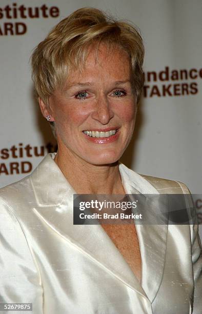 Actress Glenn Close arrives for the Sundance Institute Annual Risk-Takers Gala Benefit at Gotham Hall on April 21, 2005 in New York City.