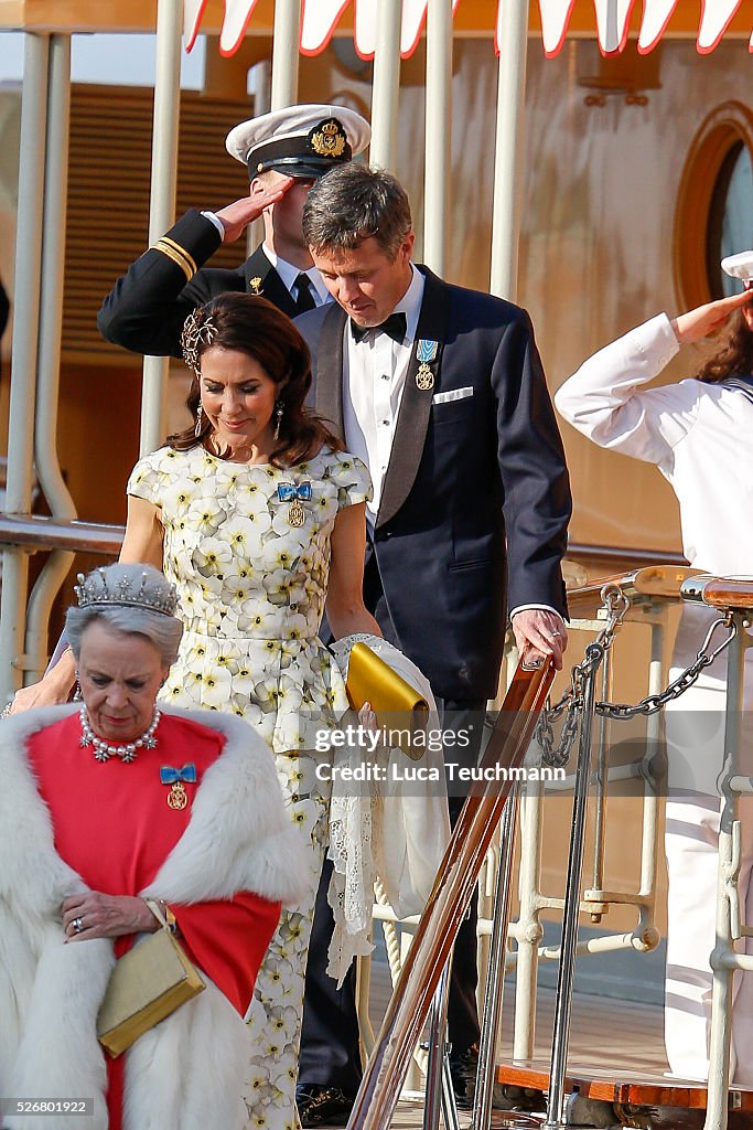 Hotel Departures - King Carl Gustaf of Sweden Celebrates His 70th Birthday