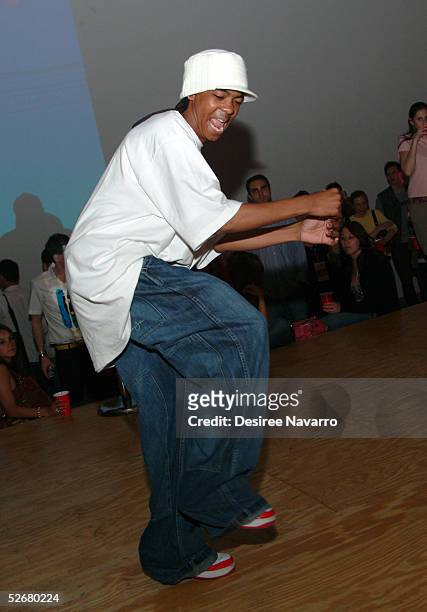 Krumping dancer Baby Tight Eyez shows his dance skills at the after party for "Rize" during the Tribeca Film Festival at the Deitch Projects April...