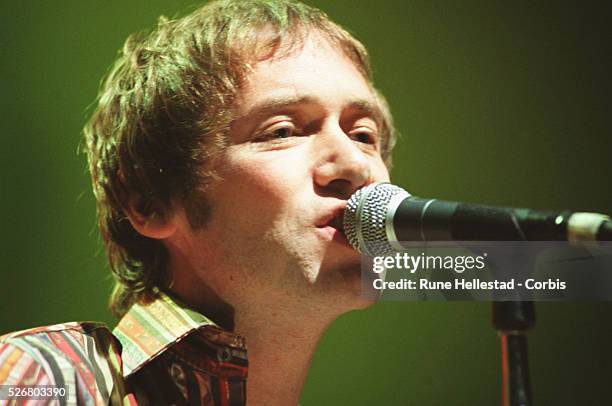 Simon Fowler of Ocean Colour Scene performing at the Shepherd's Bush Empire.