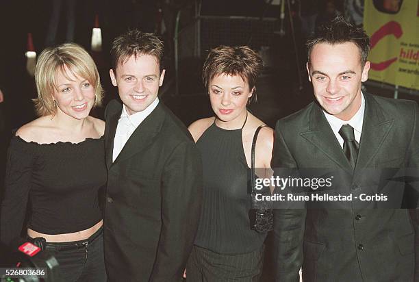 Declan Donnelly, girlfriend Clair Buckfield , Ant McPortland and girlfriend Lisa Armstrong attend the Children's British Academy of Film and...