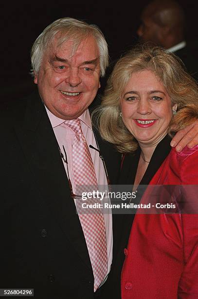 Actor and director David Hemmings and his wife attend the "Empire" magazine film awards.