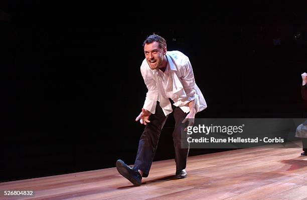 Jude Law during a performance of "Dr. Faustus."
