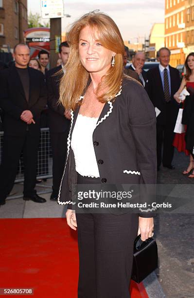 Sarah Ferguson arrives at the "Doctor Faustus" Gala at the Young Vic Theatre in London. The gala performance of the play will raise funds for the...