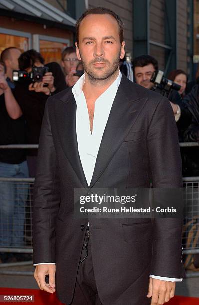 Fashion designer Tom Ford arrives at the "Doctor Faustus" Gala at the Young Vic Theatre in London. The gala performance of the play will raise funds...