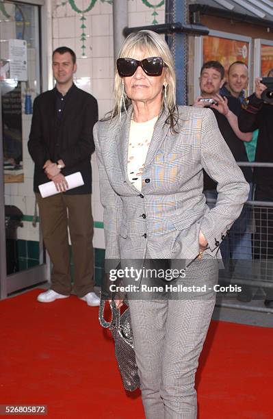 Anita Pallenberg arrives at the "Doctor Faustus" Gala at the Young Vic Theatre in London. The gala performance of the play will raise funds for the...