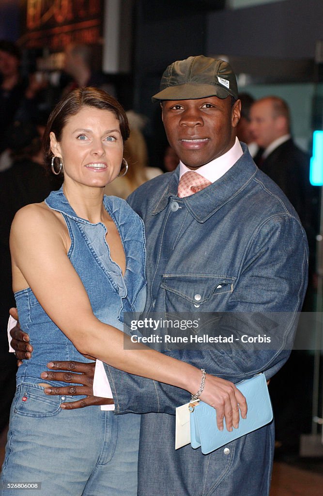 Boxer Chris Eubank and his wife Karron arrive at the premiere of... News Photo Getty Images