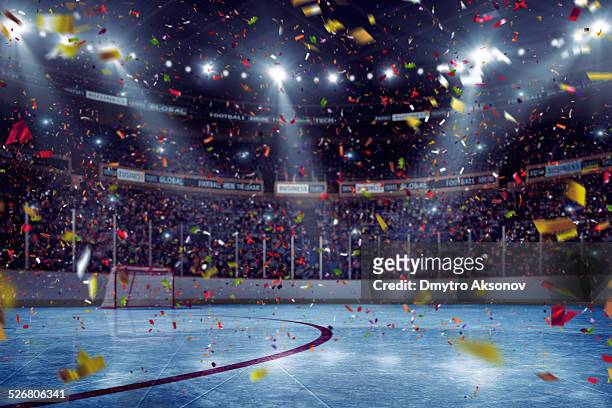 hockey arena celebration opening - hockey background stockfoto's en -beelden