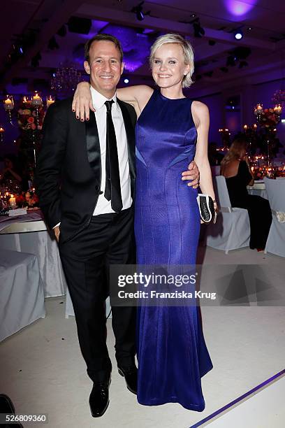 Barbara Sturm Waldman and Adam Waldman attend the Rosenball 2016 on April 30, 2016 in Berlin, Germany.