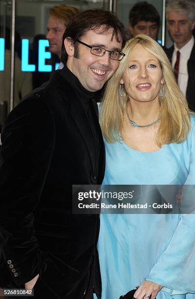 Writer J.K. Rowling and husband Dr. Neil Murray attend the London premiere of the film "Harry Potter and the Chamber of Secrets." Rowling is the...
