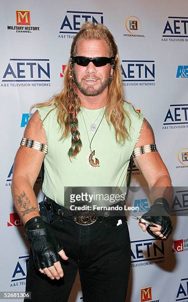 From the reality television show Dog The Bounty Hunter Duane "Dog" Chapman arrives to A&E Television Networks Upfront celebration held at Rockefeller...