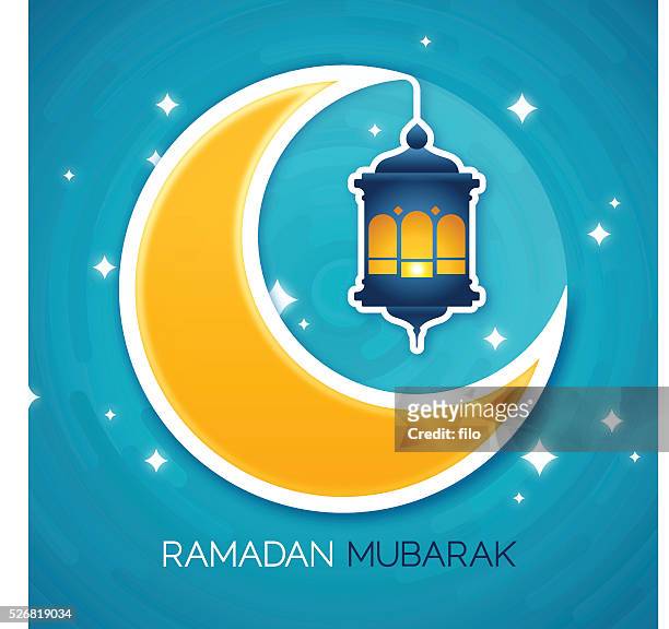 ilustrações de stock, clip art, desenhos animados e ícones de ramadam mubarak - eid sky