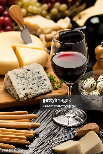 cheese and wine - gorgonzola stock pictures, royalty-free photos & images