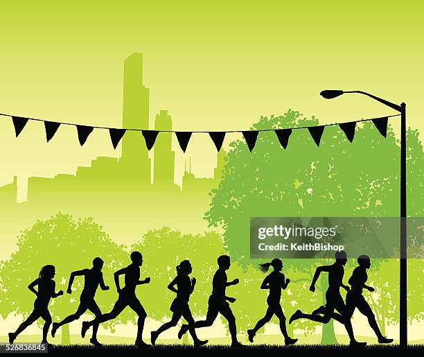 läufer joggen oder club-hintergrund - women's track stock-grafiken, -clipart, -cartoons und -symbole