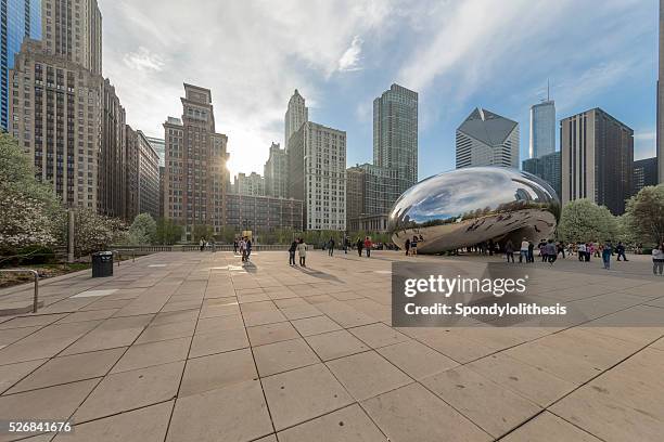 chicago millennium park in downtown - millennium park chicago stock pictures, royalty-free photos & images
