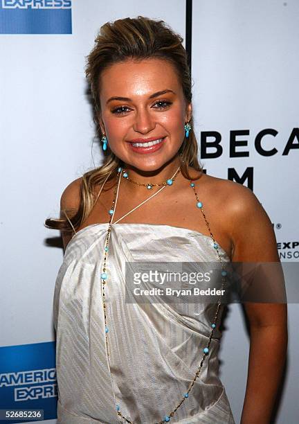 Actress Monica Keena attends the "Long Distance" screening at the Tribeca Film Festival April 22, 2005 in New York City.