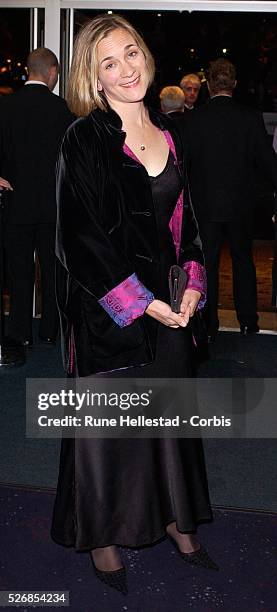 Tracey Chevalier attends the premiere of "Girl With A Pearl Earring" at the Odeon West-End in conjunction with the London Film Festival.