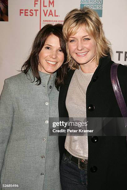 Actresses Sabrina Lloyd and Amy Carlson attend the "All We Are Saying" screening at the Tribeca Film Festival April 22, 2005 in New York City.