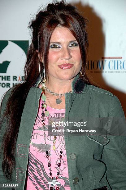 Socialite Kelly Klein arrives at the Equestiran AIDS Foundation benefit concert, on April 22, 2005.The Equestrian AIDS Foundation is devoted to...