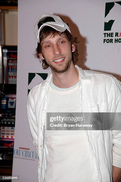 Joel David Moore arrives at the Equestiran AIDS Foundation benefit concert, on April 22, 2005.The Equestrian AIDS Foundation is devoted to helping...