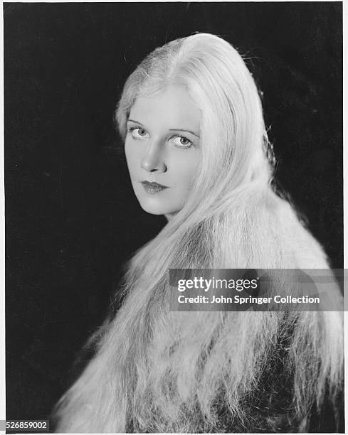 Actress Ann Harding with Long Hair