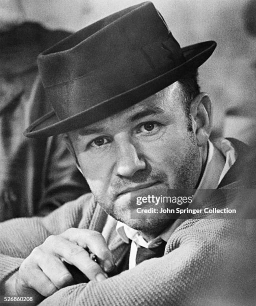 Gene Hackman plays the role of Detective Jimmy "Popeye" Doyle in the 1971 action film The French Connection.